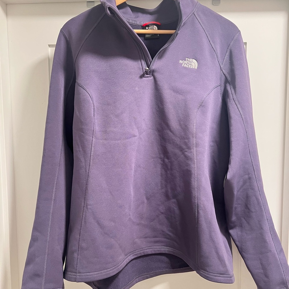 The North Face Purple Quarter-Zip Fleece Sweater